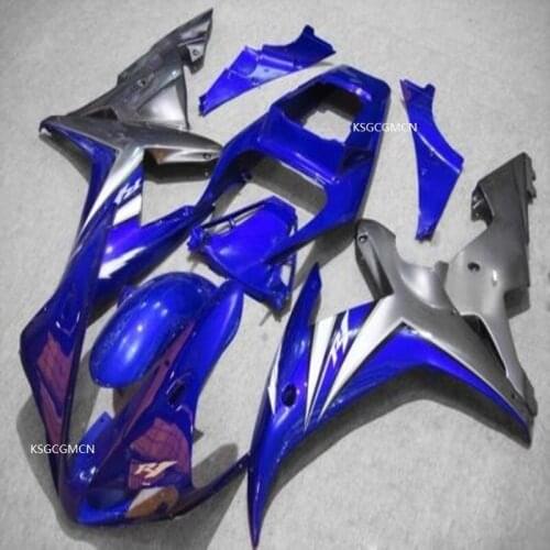 High Injection molded fairing kit for Yamaha YZF R1 2002 2003 blue black bodywork fairings set YZFR1 02 03