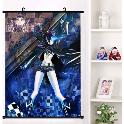 Anime BLACK ROCK SHOOTER Yu Koutari Wall Scroll Mural Poster Wall Hanging Poster Home Decor Collect Art Printing dropshipping