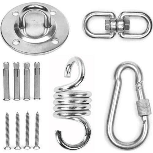 Swing Suspension Hardware,Suspension Ceiling Hook, 360° Rotating Heavy Hook,for Porch Chair Yoga Hammock Gym Swing,Etc