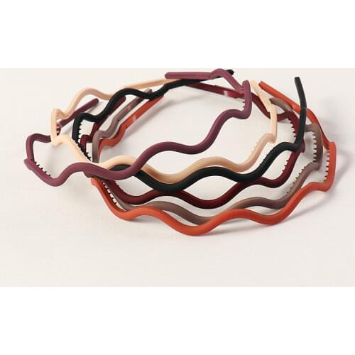 Fashion Wavy Hair Head Hoop Band Sport Headband Hairband Headbands For Women Candy Colors Bezel For Hair Girls Hair Accessories