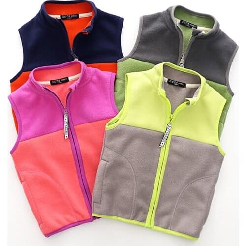 Boys Girls Clothes Sweatershirt Vest Zipper Costume Kids Cardigan Autumn Children Tops Winter Casual Clothing