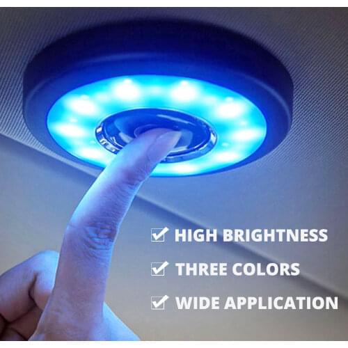 Car Interior Reading Light Portable Led Car Roof Light Magnet Car Door Light Night Lamp Wireless Ceiliing Led Parking Trunk Lamp