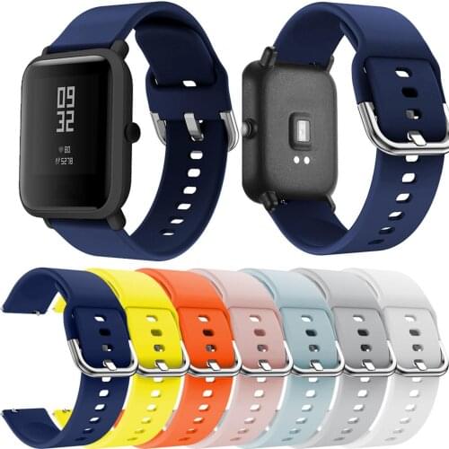 Replacement Silicone Watchband Strap for Xiaomi Huami Amazfit GTS/GTR 42mm/Bip Lite Smart Watch Band Bracelet Sport Wristband