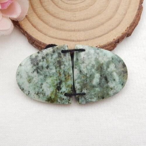 Natural gemstone African Turquoise Woman Diy Earring,Jewelry accessories 22x22x5mm8.9g