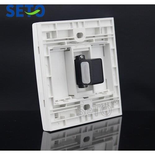 SeTo 86 Type One Port Elbow Insert HDMI Panel Wall Plate Socket Keystone Faceplate