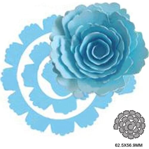 Spiral Flower Metal Cutting Dies for DIY Scrapbooking Album Paper Cards Decorative Crafts Embossing Die Cuts Christmas 2021new