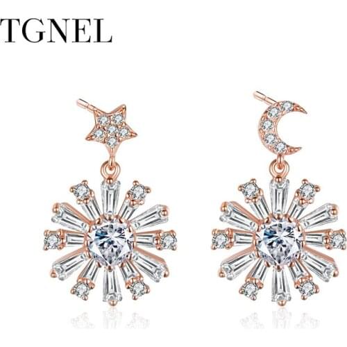 TGNEL Women's Gold Earrings