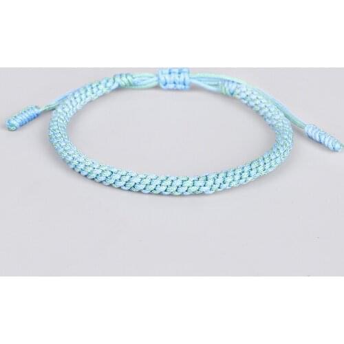 Tibetan Buddhist Handmade Knots Lucky Bracelet For Women Men Braided Rope Charm Bracelets & Bangles Amulet Gifts