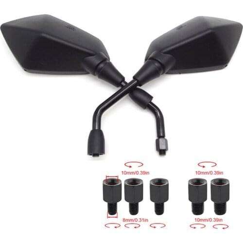 Universal 10mm Motorcycle Mirror Rearview Black accessoires moto Side Mirrors FOR vespa px sprint pulsar ns 200 honda cb500x