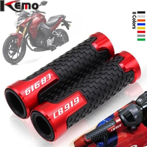 For HONDA CB919 CB 919 7/8" 22mm Universal Motorcycle Accessories CNC Aluminum Handlebar Hand Grips Handle Bar End Grip