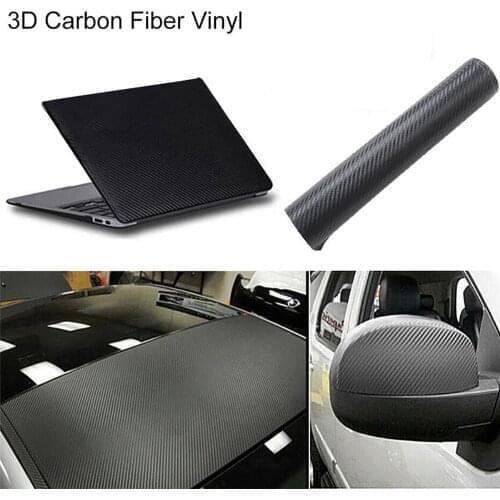30cmx127cm 3D Carbon Fiber Vinyl Car Wrap Sheet Roll Film Car stickers and Decals Motorcycle Car Styling Accessories Automobiles