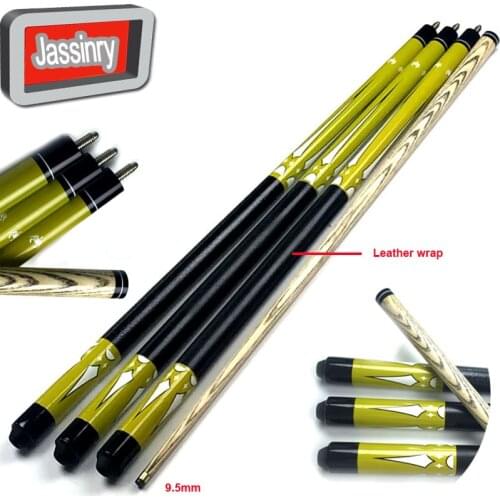 High quality SC007 Snooker ball arm cues 9.5mm leather wrap rubber wood Pool cues in 1/2 split Joint Billiards accessories