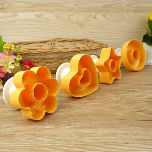 High Quality 4 Shape Biscuit Cookie Cake Donuts Bagel Mould Round Heart Shape DIY Baking Tools Snacks Fondant Handmade