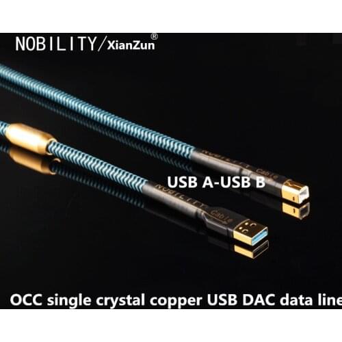 XIANZUN Leopard L-780US 6 N 0CC single crystal copper HiFi USB cable Decoder sound card connection cable DAC data line