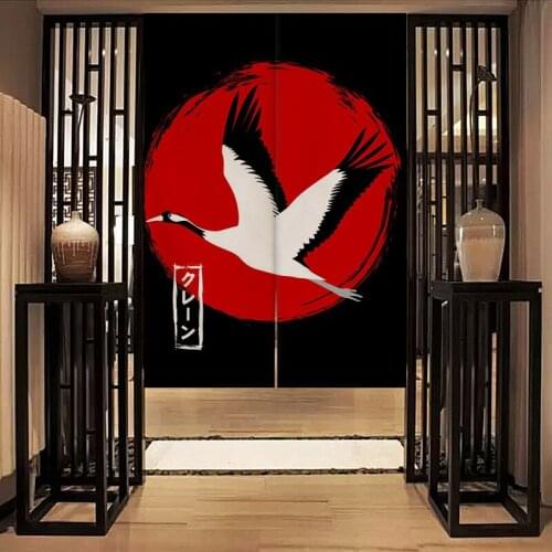 Japanese Ukiyo-e Door Curtain Commercial Kitchen Door Curtain Hotel Partition Curtain Hanging Curtain