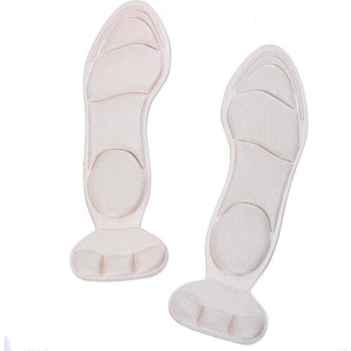 1 Pair Insole women shoe heel pads non slip pad Inserts soft sponge breathable massage woman heel protector insoles for shoes