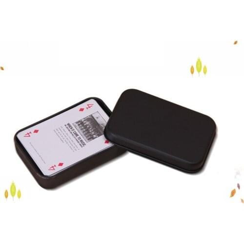 100pcs Mini Tin Gift Box Small Empty Black Metal Storage Box Case Organizer For Money Coin Candy Keys Playing Card lin4061