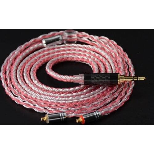 NiceHCK 16 Core Copper Silver Mixed Cable 3.5/2.5/4.4mm MMCX/2Pin For TFZ ZSX ZS10 ST10 C12 C16 BA5 V90 NX7 PRO/DB3/F3/M6 BL-03