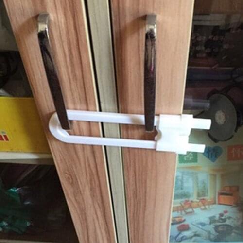 20pc/Lot Baby Safety Cabinet Lock Kitchen Handle Simple Safety Lock