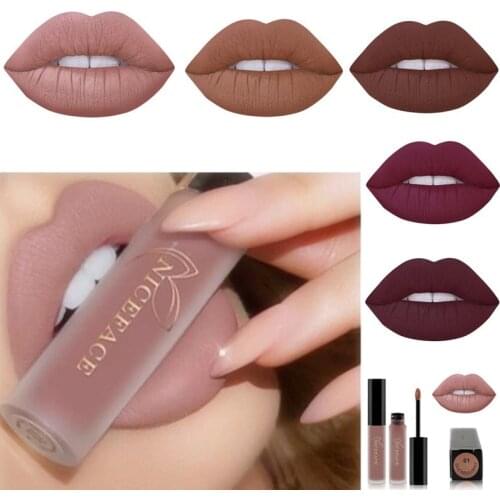 25-color matte lip gloss waterproof liquid lipstick lasting makeup cosmetics best lip gloss outfit 2020 new Support dropshipping