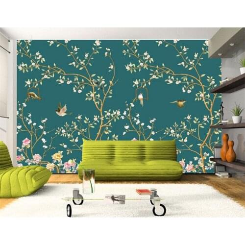 3D Wallpaper Birds Photo Mural Landscape Modern Wallpapers for Living Room TV Background Non-woven Wall Paper Murals Custom Size