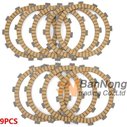 9XPCS Motorcycle Paper Friction Clutch plates disc Set For Yamaha FJ09 FZ-09 MT-09 MT-09A ABS Tracer 900 YZF R1 2009-2014