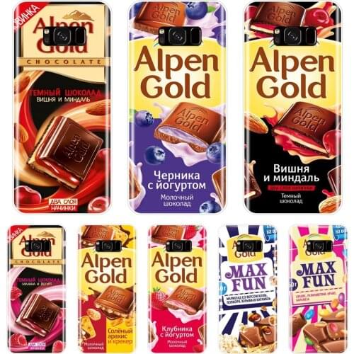 Phone Case For Samsung Note 4 5 8 9 Silicone Soft Chocolate Russian Back Cover For Samsung Galaxy S5 S6 S7 Edge S8 S9 Plus Cases