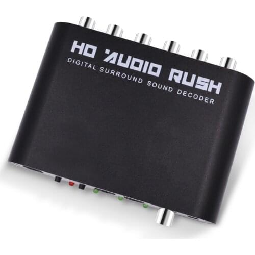 Channel Digital Converter Amplifier HD Player Analog DTS Audio Decoder Optical Surround Sound AC3 Portable Signal Coaxial