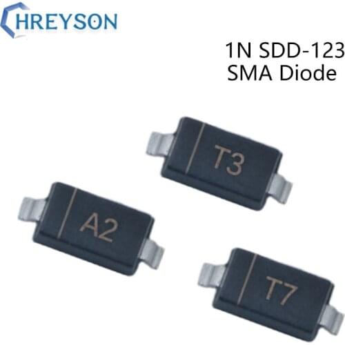 100Pcs SMD Fast Switching Diode 1N4148W A2 1N4007W T7 1N5819W S4 1N4148W T4 1N5819 SL 1N4007 T7 1N5817 S4 100V SOD-123