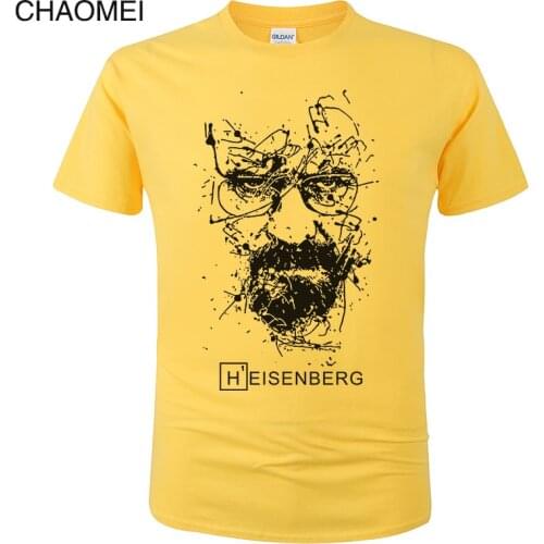 Cotton Heisenberg T Shirt Men Funny Casual Short Sleeve Breaking Bad Printed T-shirt Homme Fashion Cool Tee Unisex Clothes C98