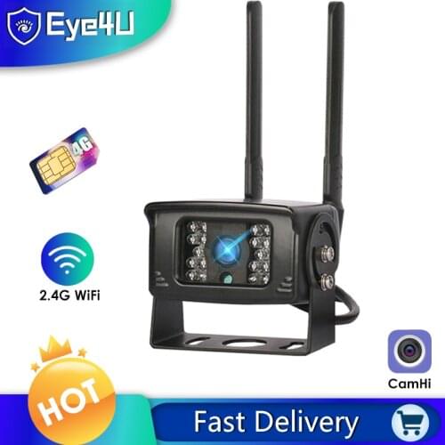 HISMAHO 4G SIM Card IP Camera WIFI 1080P ONVIF Metal Case 720P Outdoor CCTV Security Mini Wireless Camera P2P Camhi