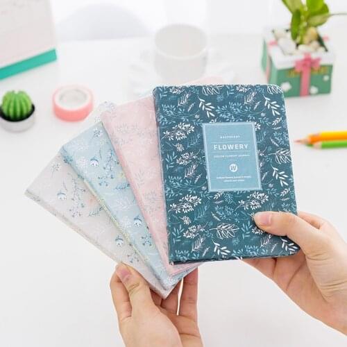 Kawaii Vintage Flower Schedule Yearly Diary Weekly Monthly Daily Planner Organizer Notebook Kawaii A6