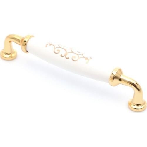 Enfute Porcelain Handle Looking Acrylic Gold 96 mm