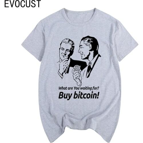 Buy Bitcoin Mem CryptoCurrency Traders short sleeve T-shirt Cotton Men T shirt New TEE TSHIRT Womens unisex Fashion
