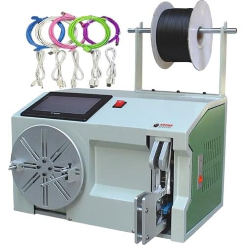 LY 5-30mm 18-45mm 40-80mm Middle Touch Screen 5 To 80mm Cable Wire Coil Winding Binding Machine