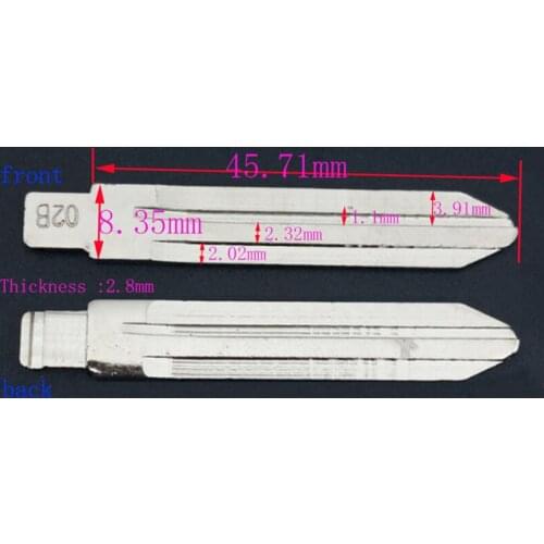 Russian Vehicle Security key board Key embryo Car key patch for Toyota