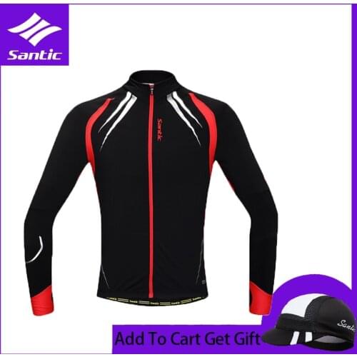 Santic New Bike Riding Jacket Bicycle Clothing Mens Thermal Winter Jacket for Bike Mtb Cycling Windbreaker Bicycle Jacket
