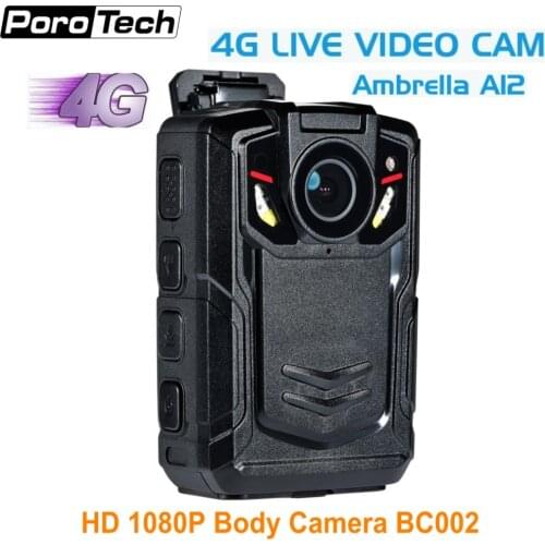 2018 newest 3G 4G GPS WIFI Body Worn Camera BC002 1080P 4G video camera with Ambarella A12 GPS live tracking IR Night vision