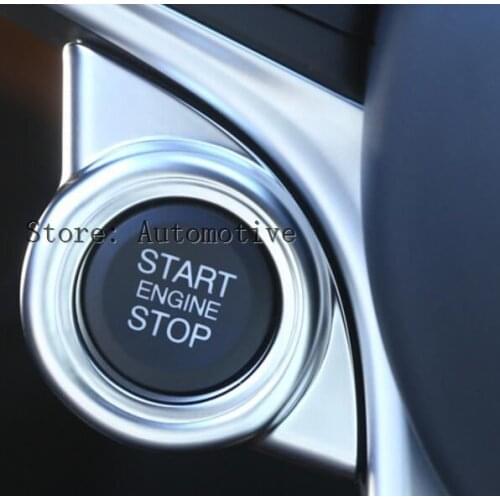 New!! For Alfa Romeo Giulia Stelvio 2017 ABS Matte Chrome Interior Start Engine Stop Cover Trim Car Accessories For LHD