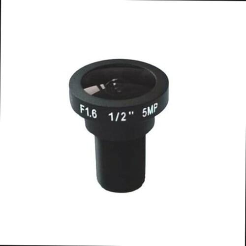 CCTV Lens 5MP 2.1mm M12*0.5 186 degree Angle F1.6 1/2" Mega pixels Board Lens For HD IP Camera