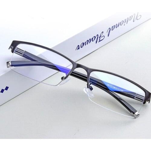 Vintage Women Men Eyewear Anti Blue Light Glasses Myopia Optical Mirror Simple Metal Frames Prescription Glasses