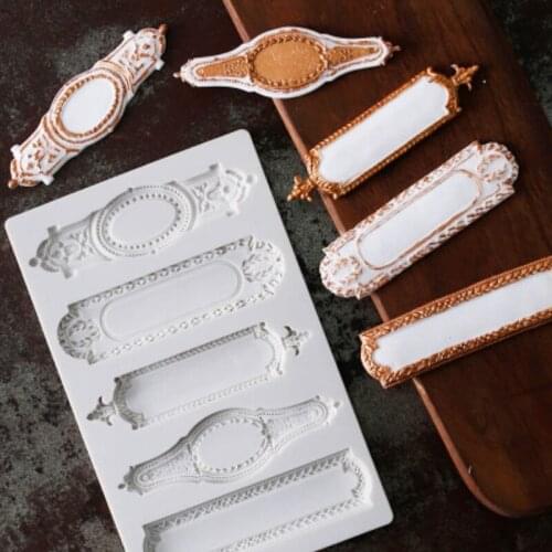Various Types Frame Silicone Mold Fondant Mould Cake Decorating Tools Chocolate Gumpaste Molds, Sugarcraft, Kitchen Gadgets