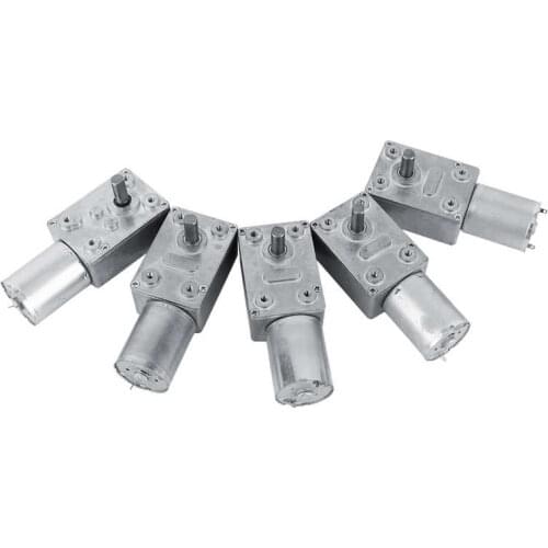 Reversible High Torque Worm Geared Motor DC 12V Reduction Motor CW/CCW