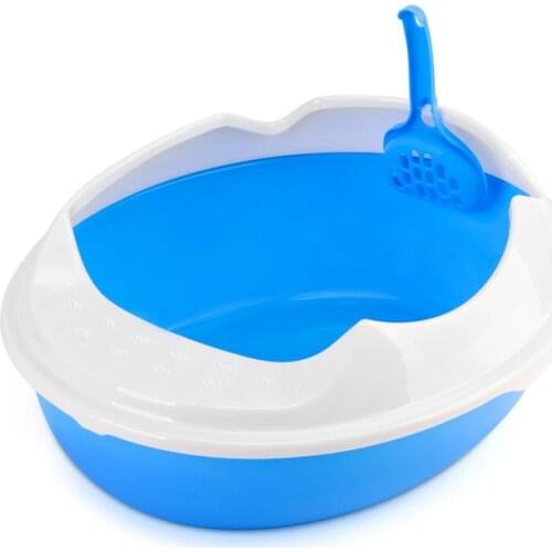 Pet Dog Toilet Bedpan Cat Litter Box Semi-Closed Sand Basin Cat Dog Tray Teddy Anti-Splash Toilette Puppy Cat Indoor Home Plasti