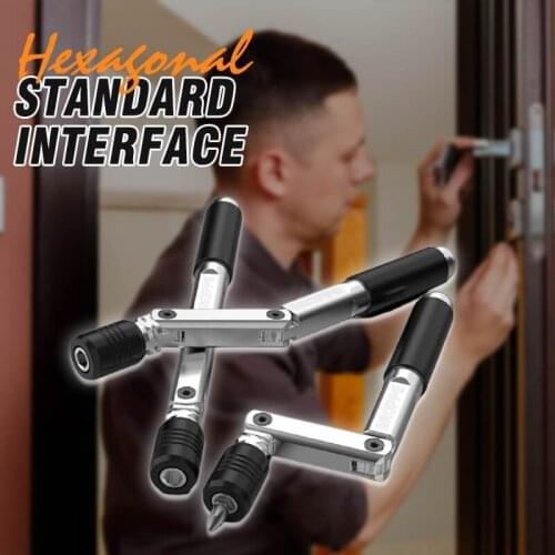 Universal variable angle manual screwdriver quick-change screwdriver set, suitable for 6.35mm screwdriver bit