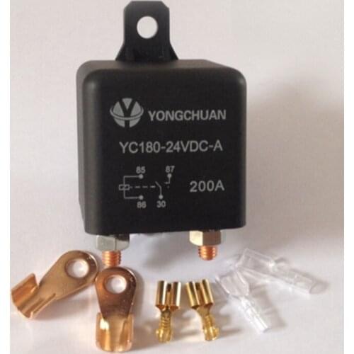 200A 12V High current start relay YC180-12VDC-A Type Continuous 2.4W High Power Automotive Relay