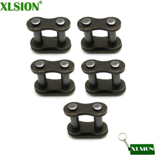 XLSION 5pcs 25H Chain Spare Master Link For 33cc 43cc 47cc 49cc 2 Stroke MiniMoto Kids Gas E Scooter ATV Quad Dirt Pocket Bike