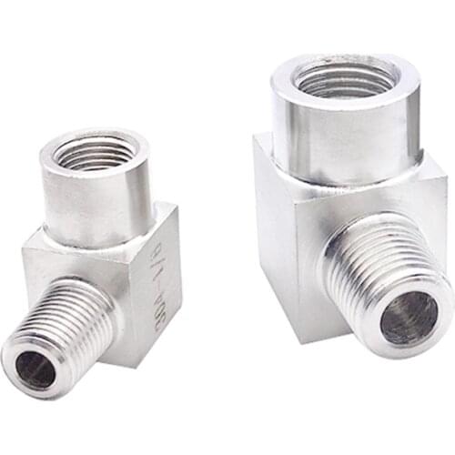 1/8" 1/4" 3/8" 1/2" 3/4" BSPP Female To BSPT Male Elbow Angle 90 Degree Coupler 304 Stainless Fitting Water Gas Propane