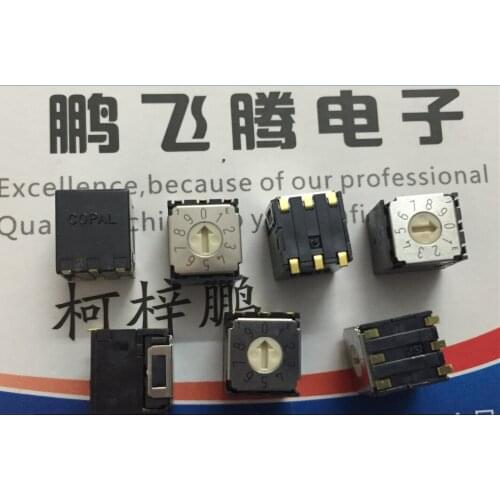 1PCS Japan COPAL SA-7011TB 0-9/10 gear rotary dial coding switch side adjustment patch 6 feet 3: 3 feet positive code