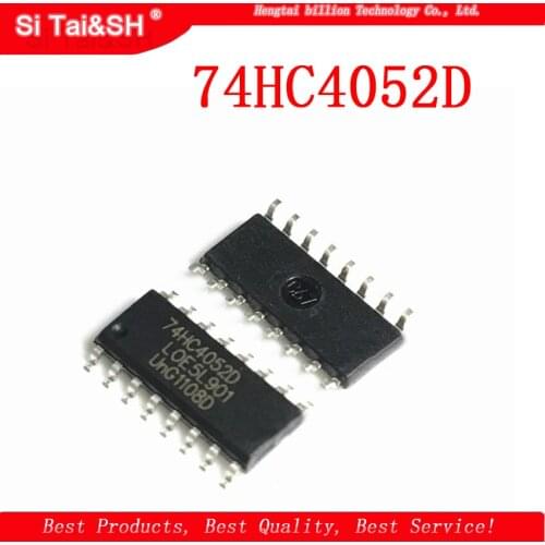 10PCS 74HC4052D SOP16 74HC4052 SOP SN74HC4052DR SOP-16 SMD new and original IC
